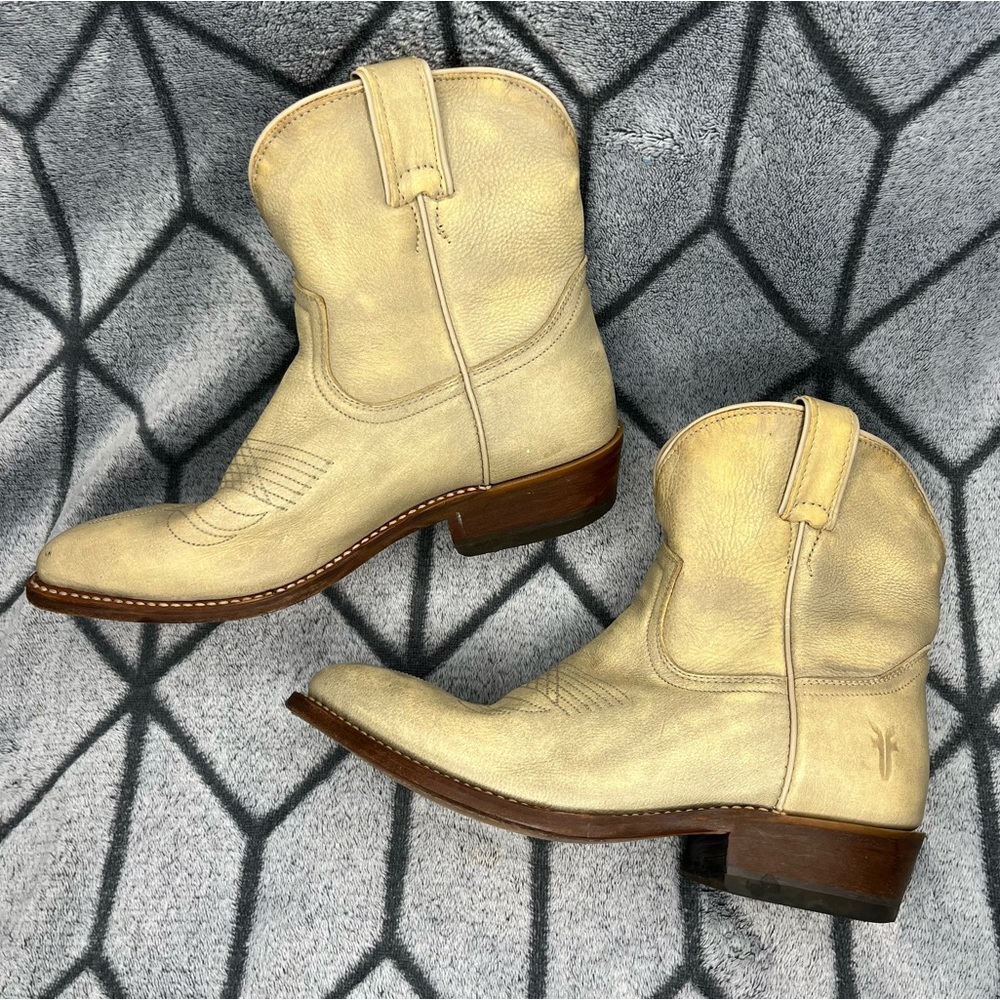 Authentic Frye Short Billie Western Cowgirl Boots